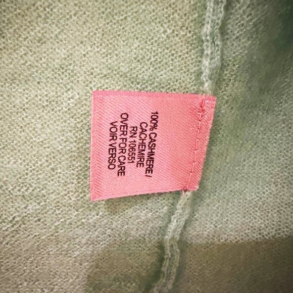 Calypso St. Barth Women’s 100% Cashmere Cardigan - Mint Green, Size L - Picture 4 of 10